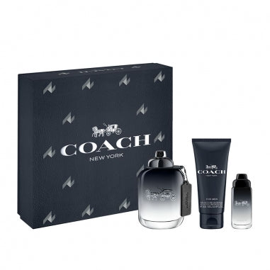 COACH PLATINUM SET蔻馳男士鉑金香水(EDP 100ml+7.5ml+shower gel 100ml)