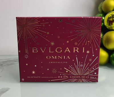 Bvlgari OMNIA CRYSTALLINE EDT set （65ml+15ml） 寶格麗 白水晶女士淡香水套裝（65毫升+15毫升）