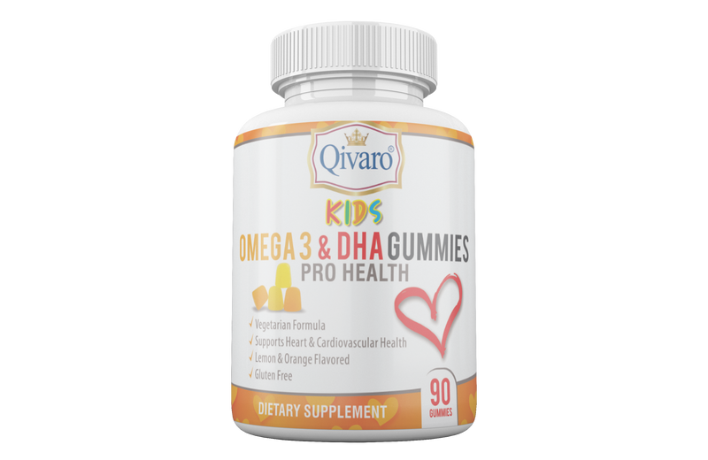 QKG02 - 兒童素食軟糖OMEGA 3 & DHA | KIDS OMEGA 3 & DHA GUMMIES PRO HEALTH by QIVARO