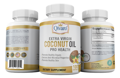 QIH03 - 特級初榨椰子油軟膠囊 | EXTRA VIRGIN COCONUT OIL PRO HEALTH by QIVARO