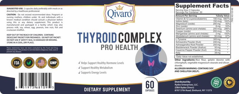 QIH08 - 甲狀腺寶 | THYROID COMPLEX PRO HEALTH by QIVARO