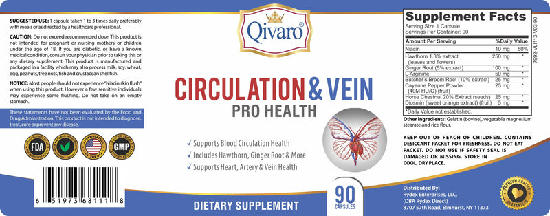 QIH19 - 靜脈循環寶 | CIRCULATION & VEIN PRO HEALTH by QIVARO