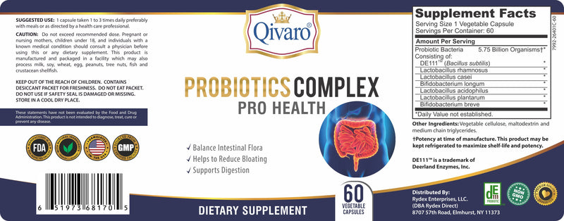 QIH32A - 複合益生菌 | PROBIOTICS COMPLEX PRO HEALTH by QIVARO