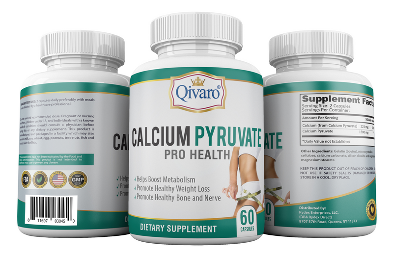 QIH37 - 丙酮酸鈣燃脂寶 | CALCIUM PYRUVATE PRO HEALTH by QIVARO