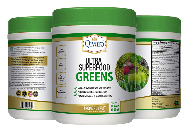 QIVP02 - 超級免疫綠果寶 | ULTRA SUPERFOOD GREENS by QIVARO