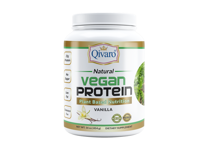 QVP01/02A - 素食蛋白粉 | VEGAN PROTEIN PLANT BASED NUTRITION (VANILLA/CHOCOLATE) By QIVARO
