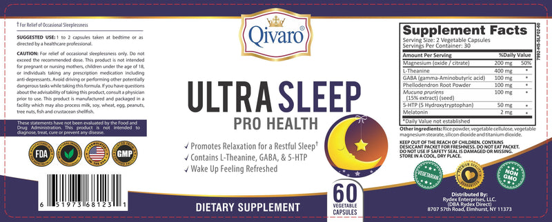 QIH10 - 酣眠寶 | ULTRA SLEEP PRO HEALTH by QIVARO